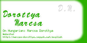 dorottya marcsa business card